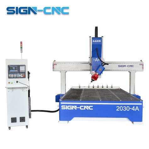 Woodworking Atc 4 Axis CNC Router with Rotate Spindle